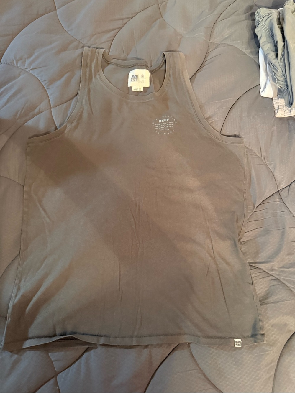 Reef Men's Tank Top in Taupe Brown